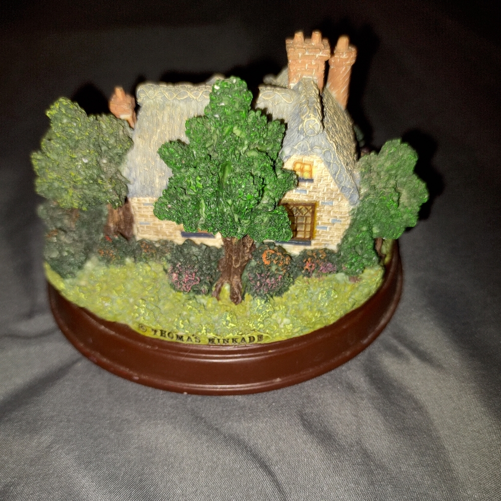 Vintage Thomas Kinkade Memories of Home Collection EVERETT'S COTTAGE lights up - Picture 5 of 8